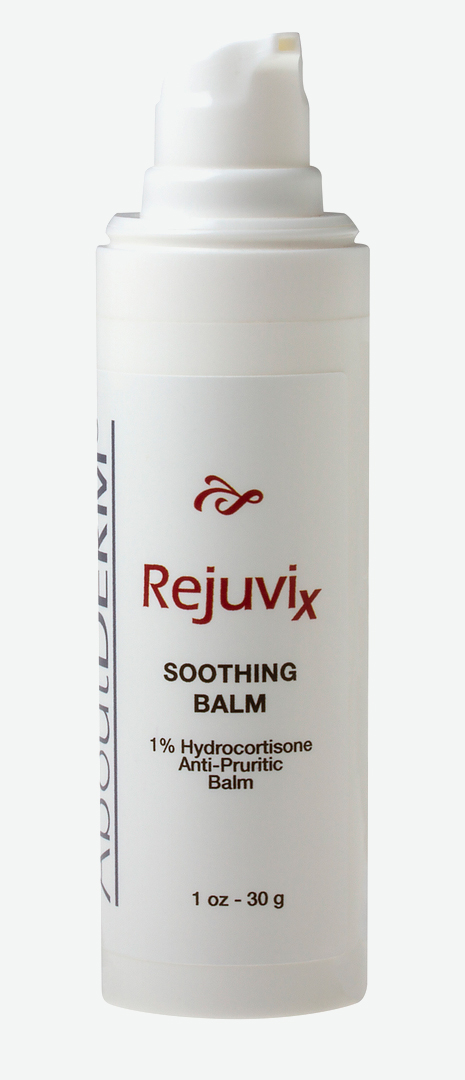 A bottle of rejuvix soothing balm