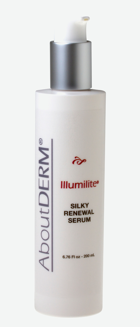 A bottle of serum that is on top of the bottle.